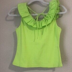 & Merci Layered Ruffle Neck Knit Top. Size M